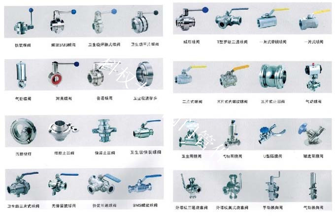 專業(yè)衛(wèi)生級閥門、球閥、蝶閥、止回閥、隔膜閥